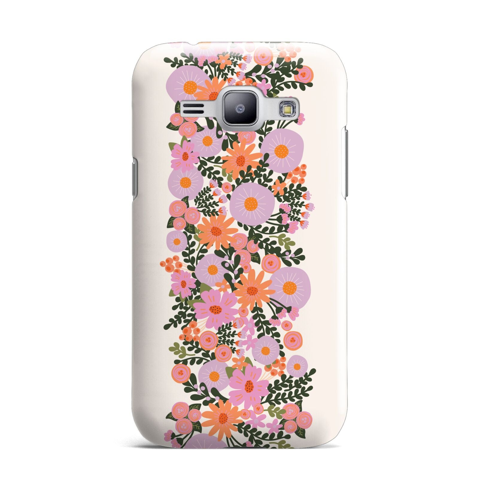 Floral Banner Pattern Samsung Galaxy J1 2015 Case