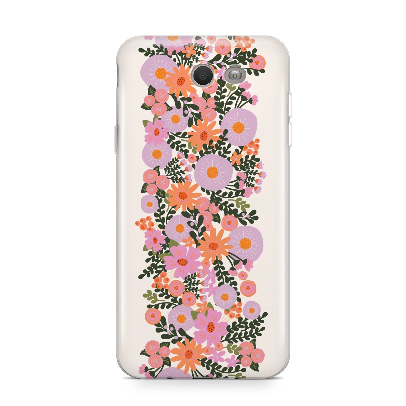 Floral Banner Pattern Samsung Galaxy J7 2017 Case
