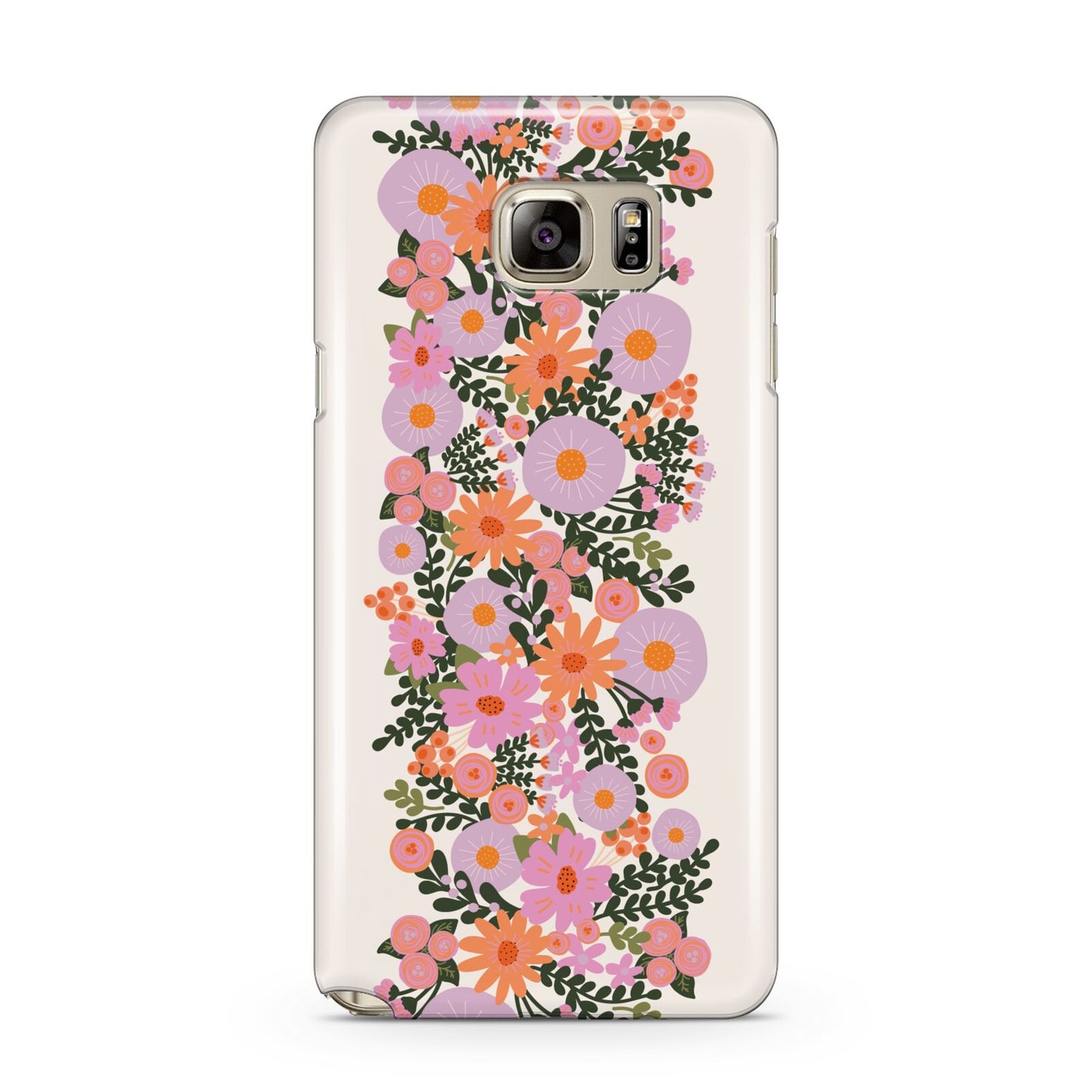 Floral Banner Pattern Samsung Galaxy Note 5 Case