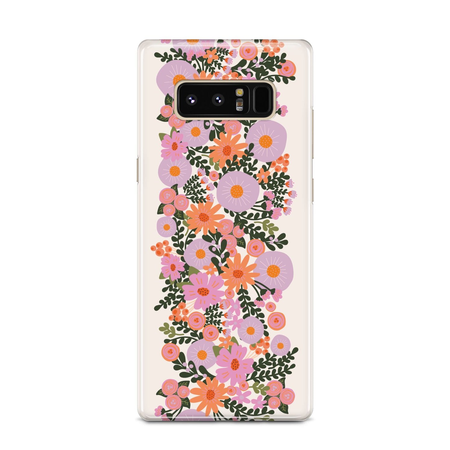 Floral Banner Pattern Samsung Galaxy Note 8 Case