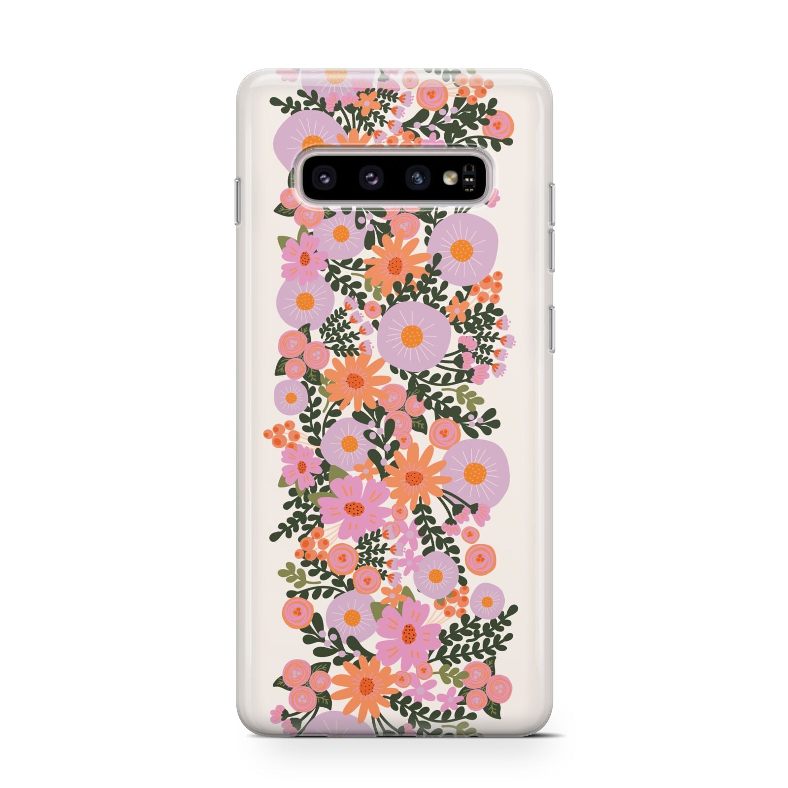 Floral Banner Pattern Samsung Galaxy S10 Case
