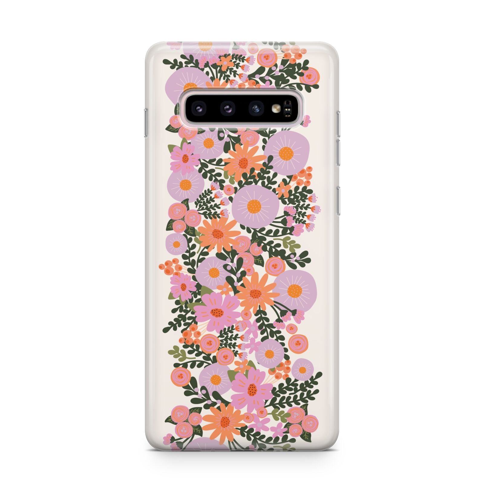 Floral Banner Pattern Samsung Galaxy S10 Plus Case