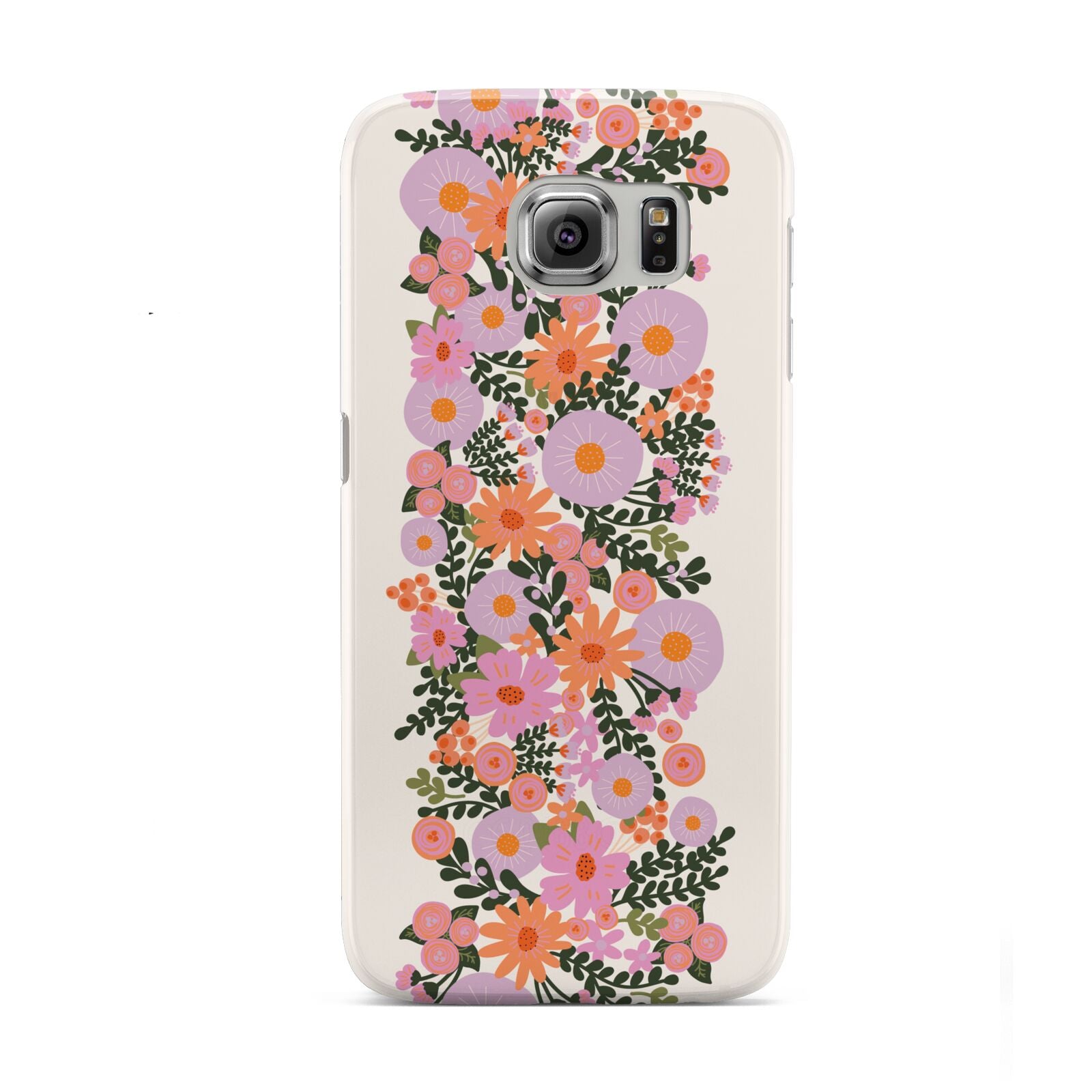 Floral Banner Pattern Samsung Galaxy S6 Case