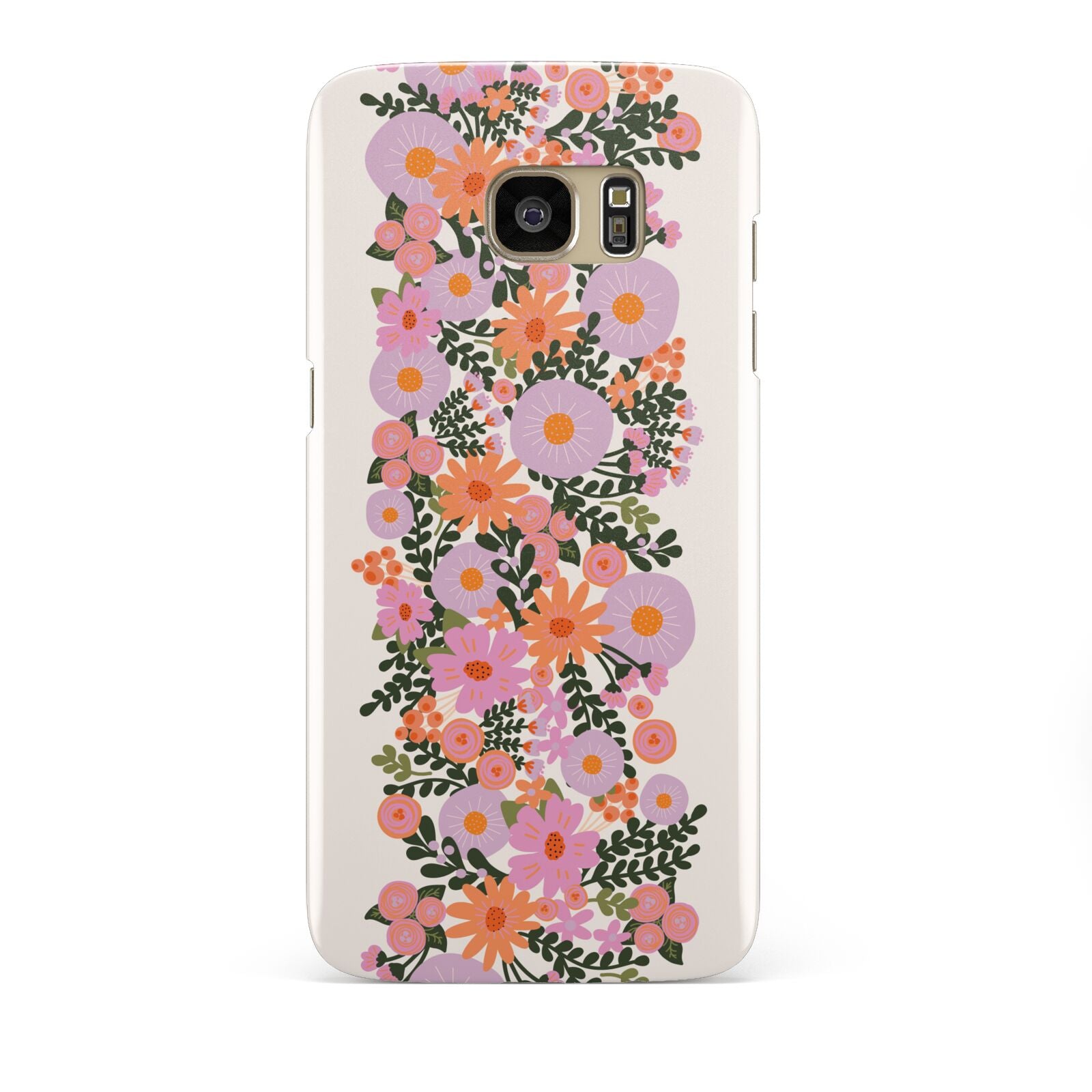 Floral Banner Pattern Samsung Galaxy S7 Edge Case