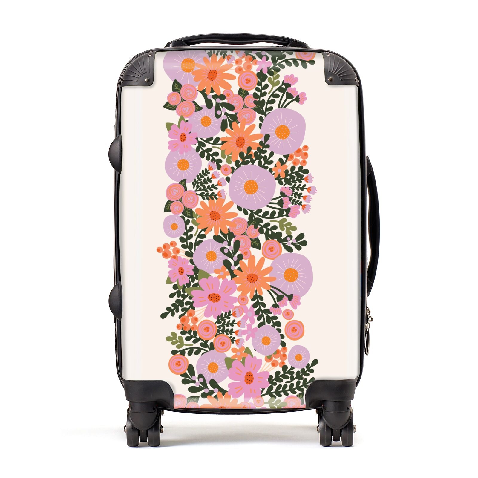 Floral Banner Pattern Suitcase