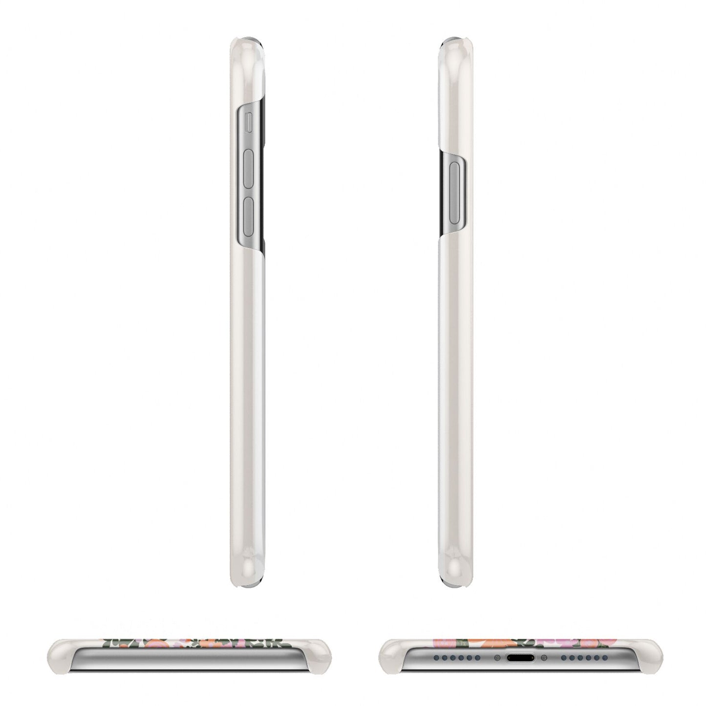 Floral Banner Pattern iPhone 11 Pro 3D Snap Case Angle Images