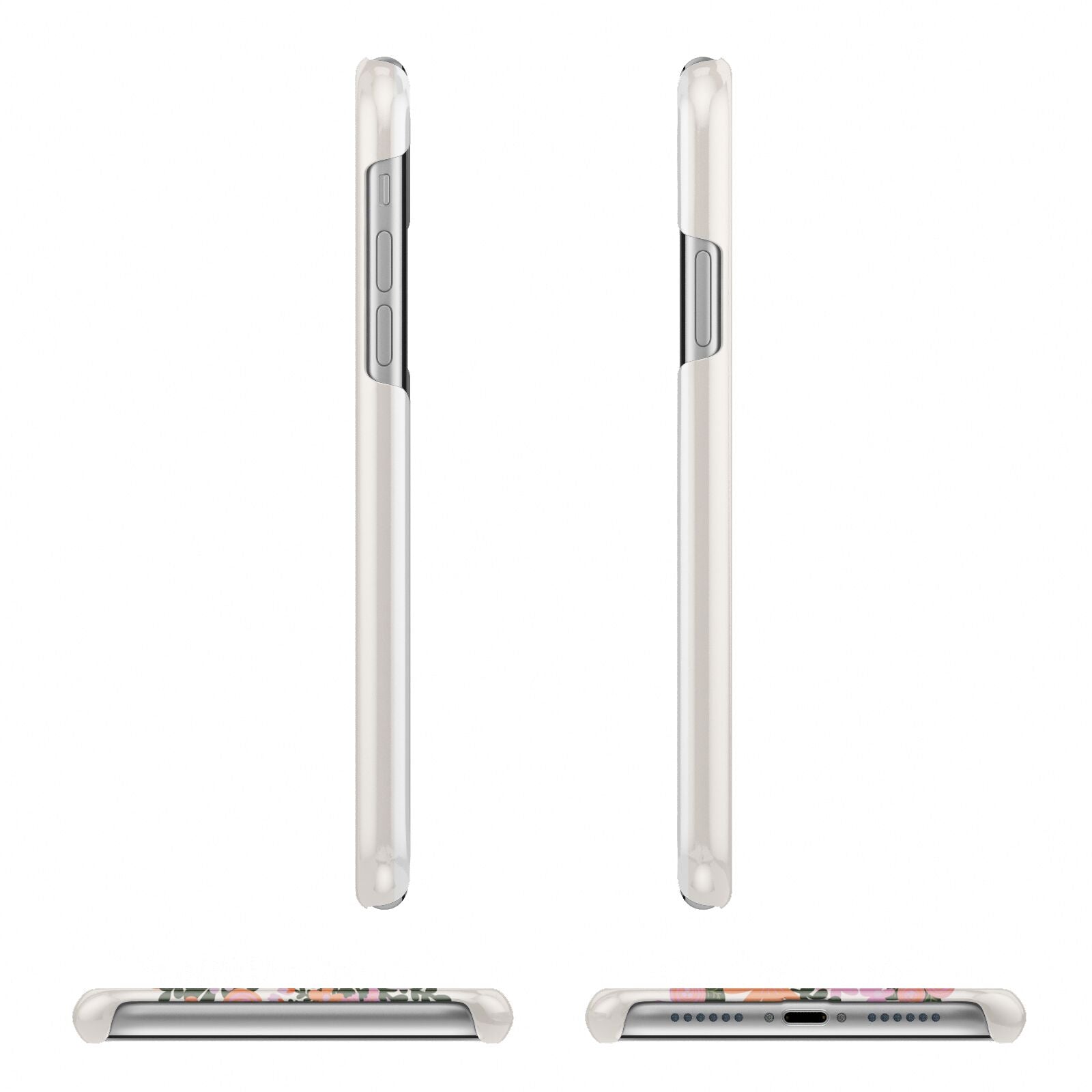 Floral Banner Pattern iPhone 11 Pro 3D Snap Case Angle Images