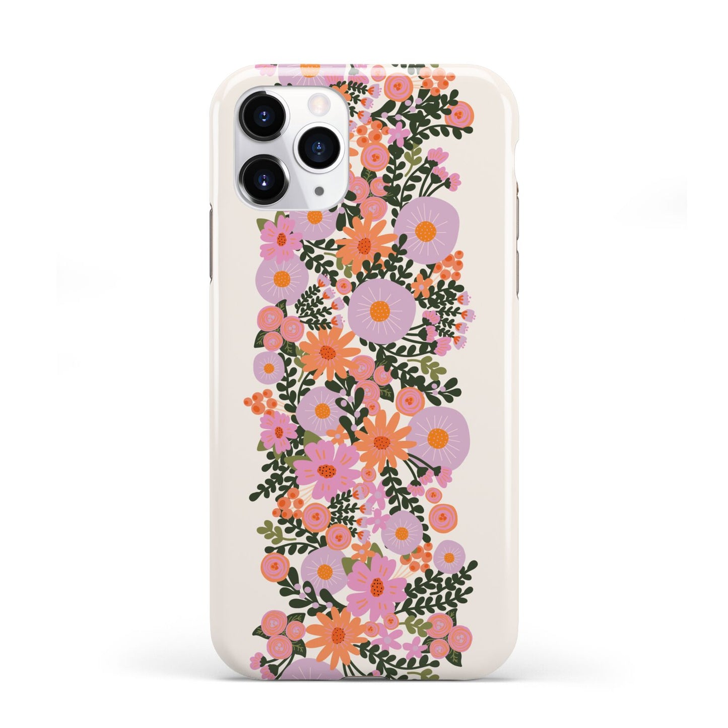 Floral Banner Pattern iPhone 11 Pro 3D Tough Case