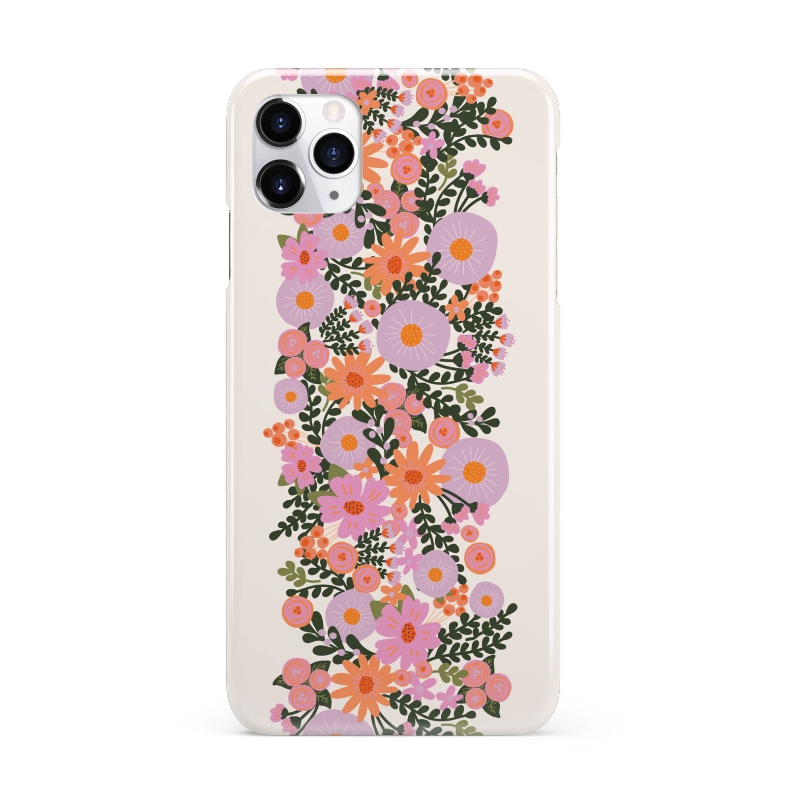 Floral Banner Pattern iPhone 11 Pro Max 3D Snap Case