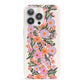 Floral Banner Pattern iPhone 13 Pro Full Wrap 3D Snap Case