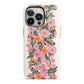 Floral Banner Pattern iPhone 13 Pro Full Wrap 3D Tough Case