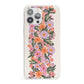 Floral Banner Pattern iPhone 13 Pro Max Clear Bumper Case