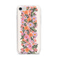Floral Banner Pattern iPhone 7 Bumper Case on Silver iPhone