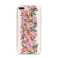 Floral Banner Pattern iPhone 7 Plus Bumper Case on Silver iPhone