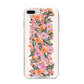 Floral Banner Pattern iPhone 8 Plus Bumper Case on Silver iPhone