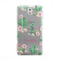 Floral Cactus Print with Name Samsung Galaxy Note 3 Case