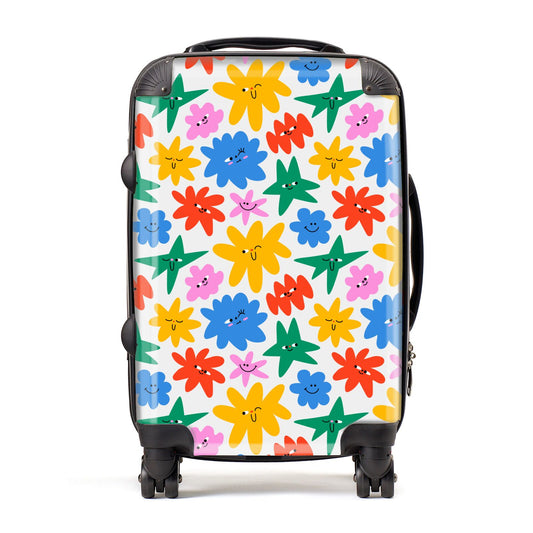 Floral Face Suitcase