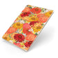 Floral Gerbera Apple iPad Case on Gold iPad Side View
