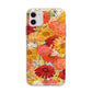 Floral Gerbera Apple iPhone 11 in White with Bumper Case