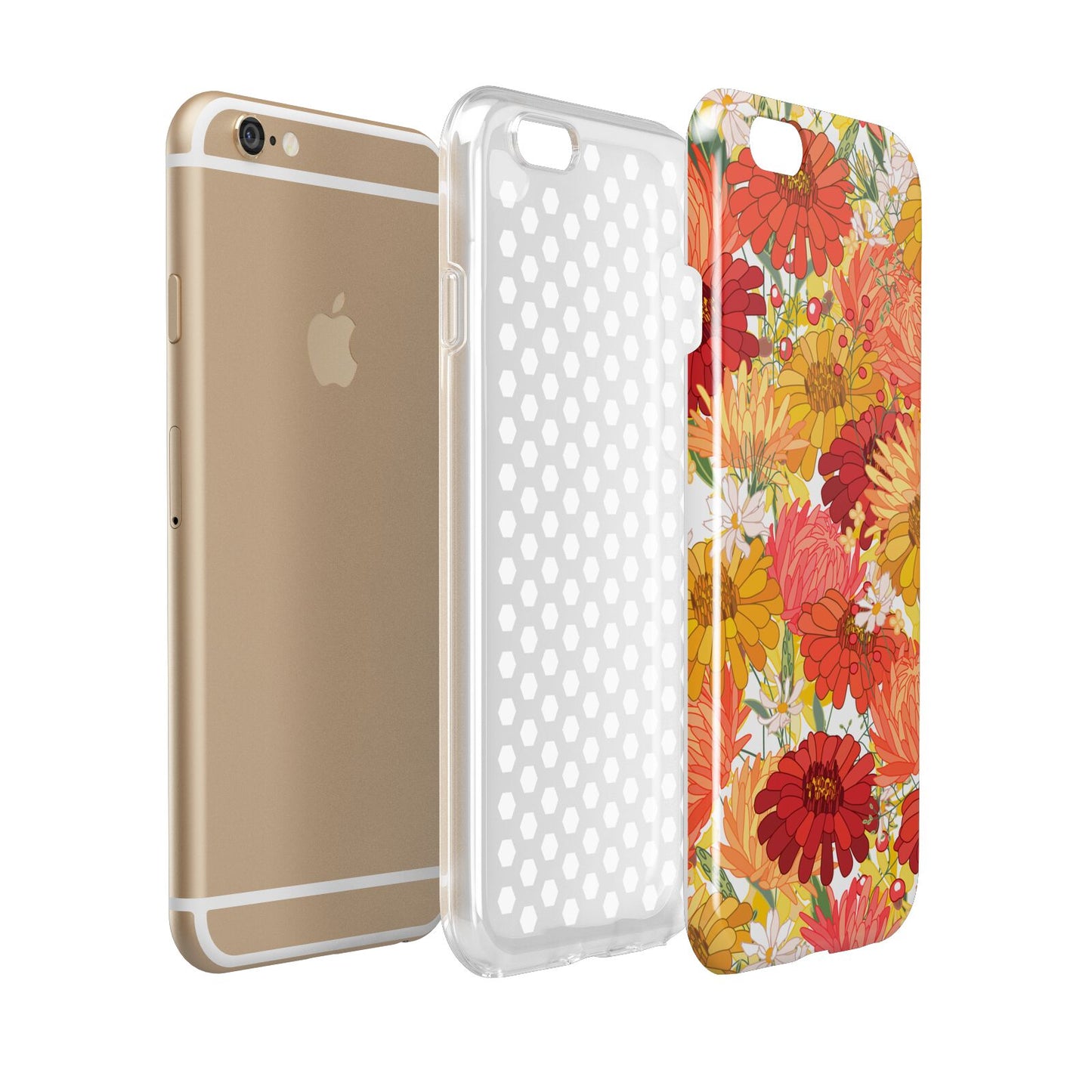 Floral Gerbera Apple iPhone 6 3D Tough Case Expanded view