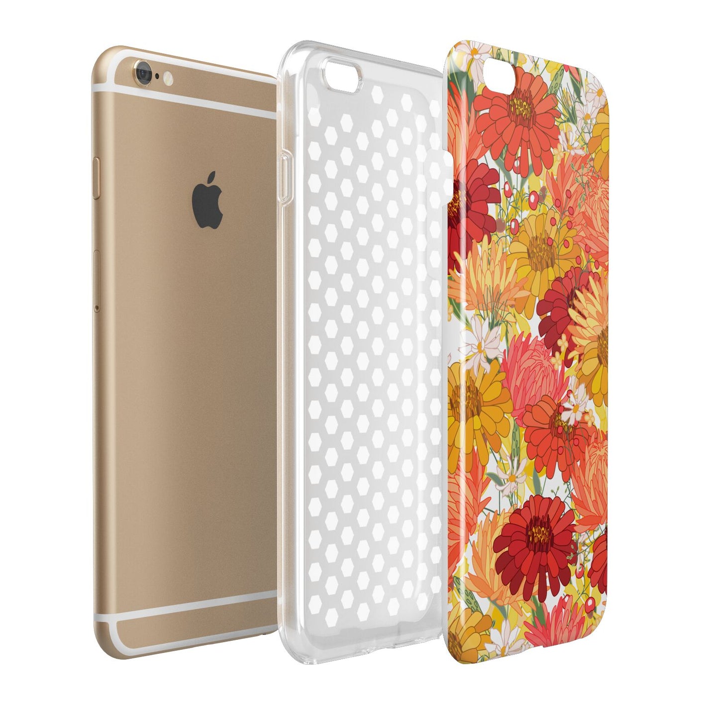 Floral Gerbera Apple iPhone 6 Plus 3D Tough Case Expand Detail Image