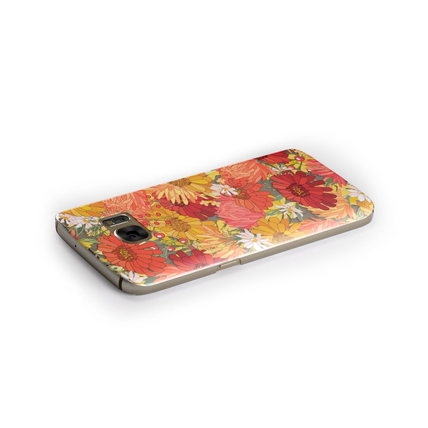 Floral Gerbera Samsung Galaxy Case Side Close Up