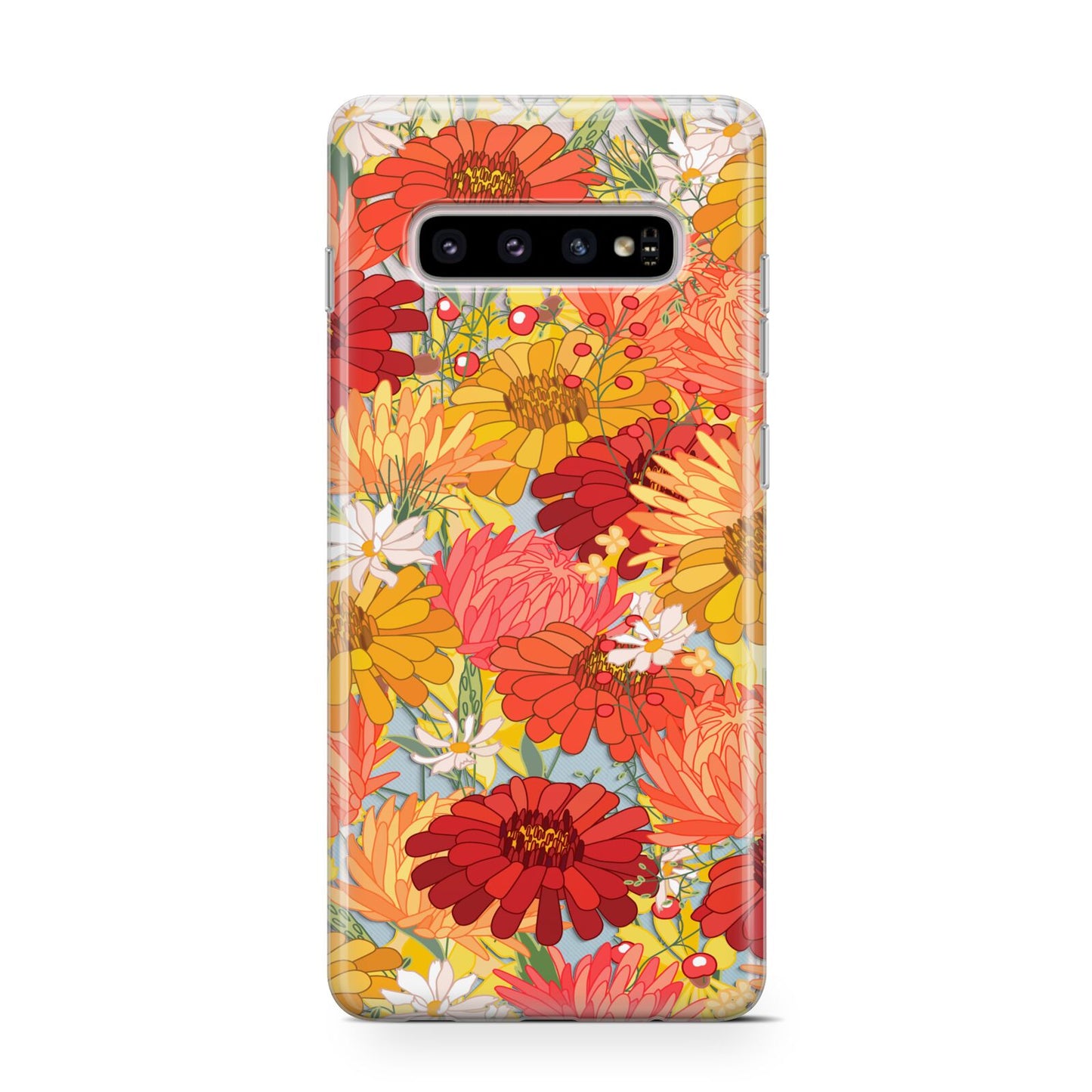 Floral Gerbera Samsung Galaxy S10 Case