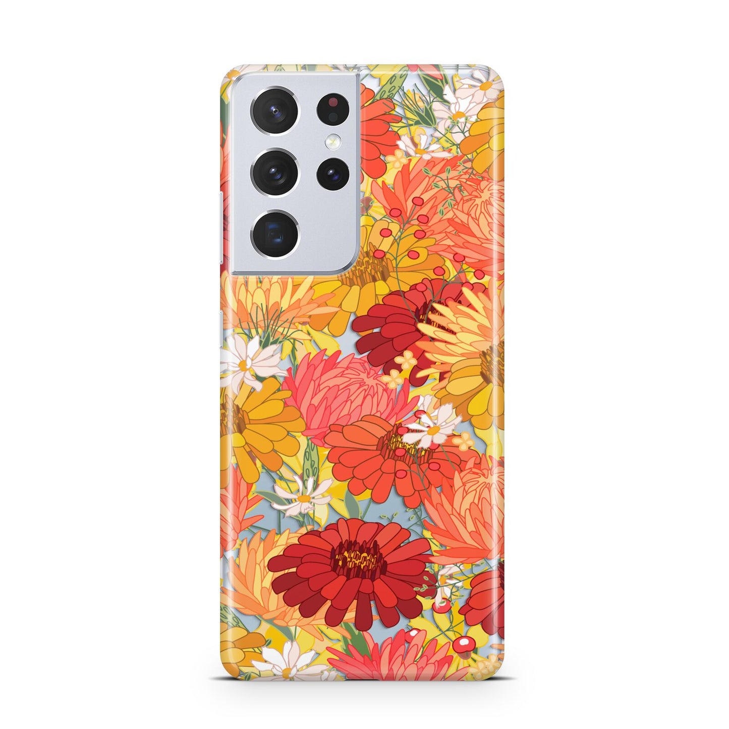 Floral Gerbera Samsung S21 Ultra Case