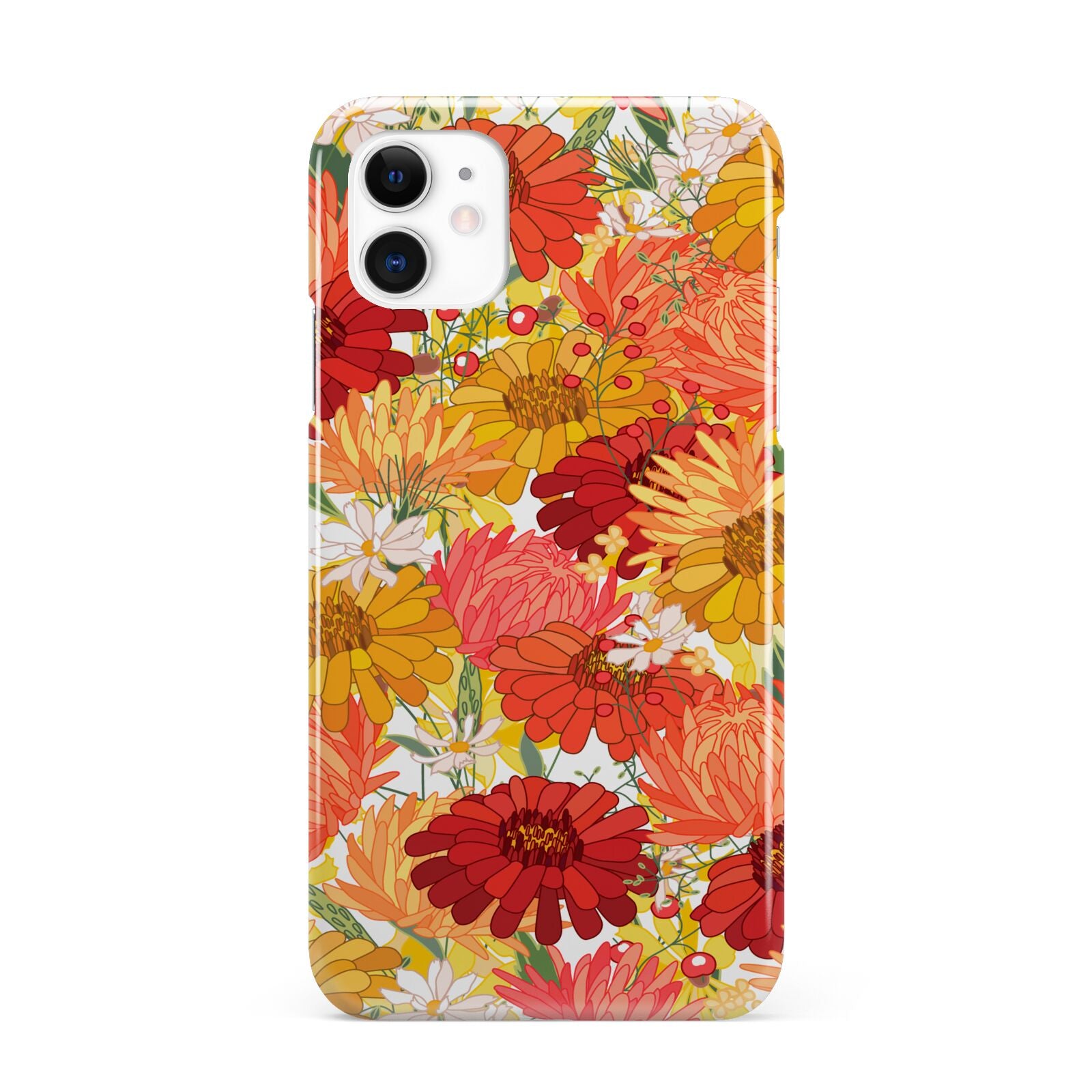 Floral Gerbera iPhone 11 3D Snap Case