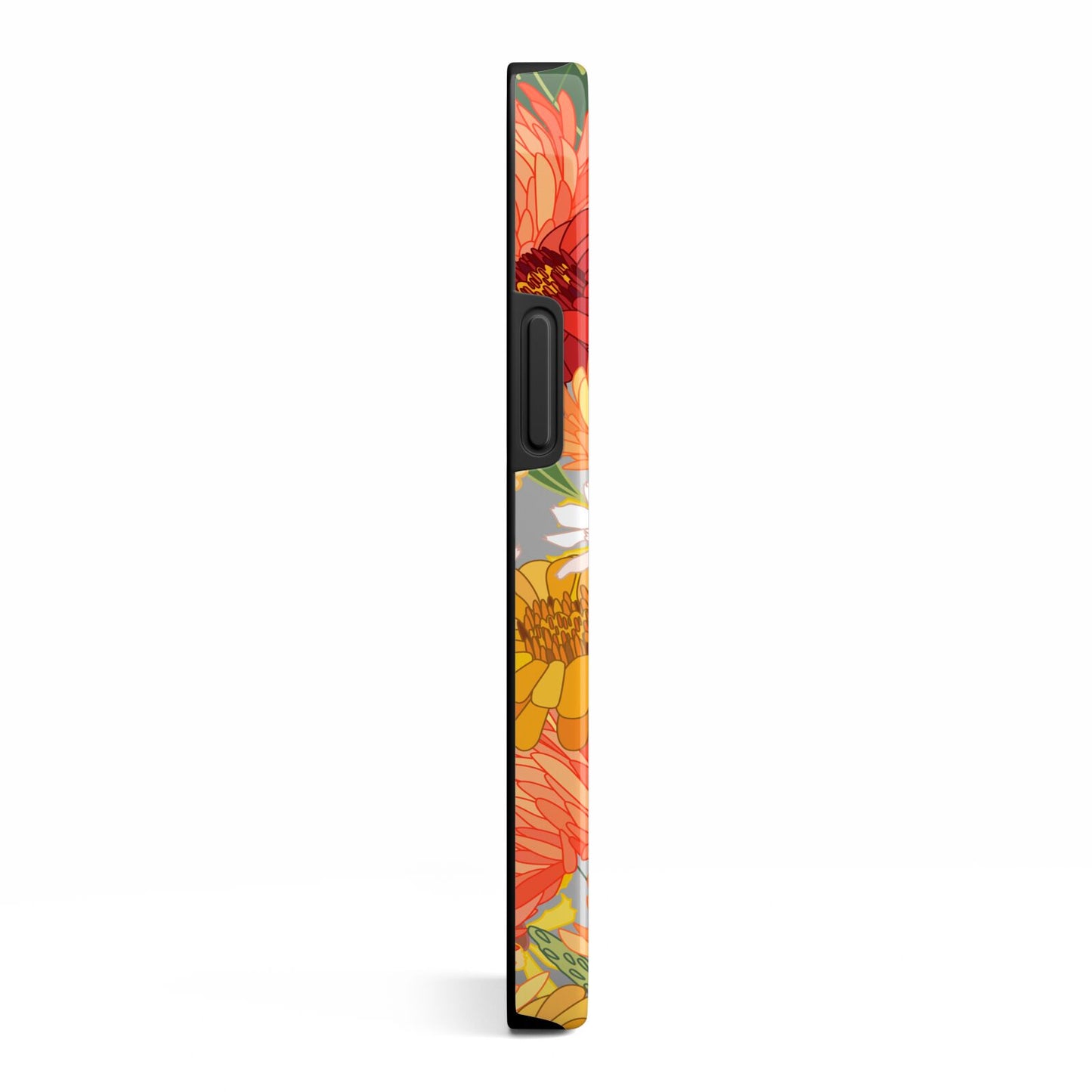 Floral Gerbera iPhone 13 Mini Side Image 3D Tough Case