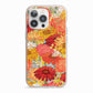 Floral Gerbera iPhone 13 Pro TPU Impact Case with Pink Edges