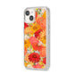 Floral Gerbera iPhone 14 Clear Tough Case Starlight Angled Image