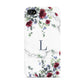 Floral Marble Monogram Personalised Apple iPhone 4s Case