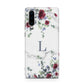Floral Marble Monogram Personalised Huawei P30 Phone Case