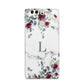 Floral Marble Monogram Personalised Huawei P9 Case
