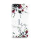 Floral Marble Monogram Personalised Huawei Y7 2018
