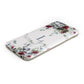 Floral Marble Monogram Personalised Samsung Galaxy Case Bottom Cutout