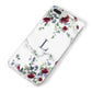 Floral Marble Monogram Personalised iPhone 8 Plus Bumper Case on Silver iPhone Alternative Image
