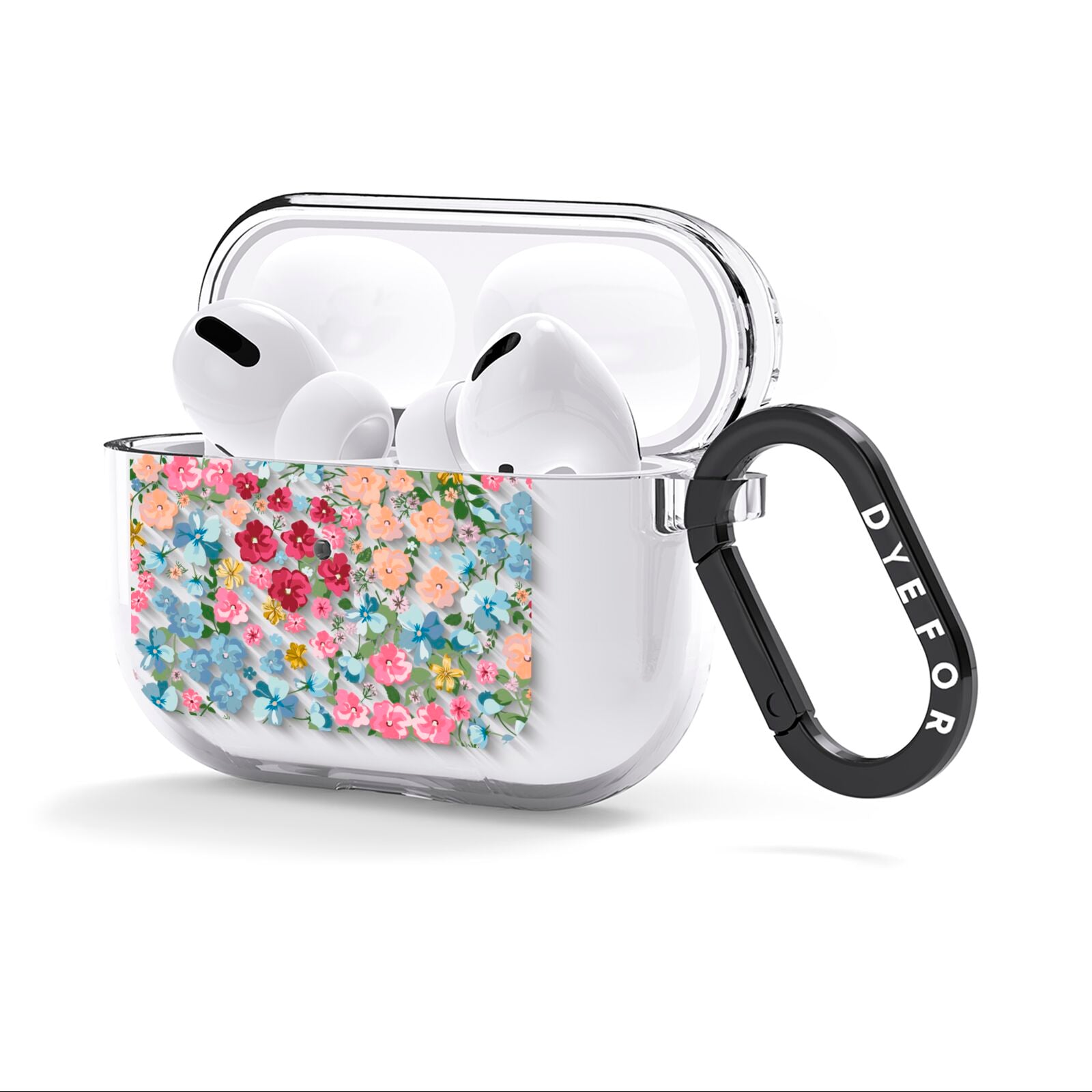 Floral Meadow AirPods Clear Case 3rd Gen Side Image