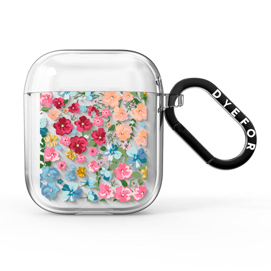 Floral Meadow AirPods Clear Case