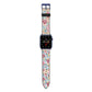 Floral Meadow Apple Watch Strap with Blue Hardware