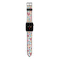 Floral Meadow Apple Watch Strap with Silver Hardware