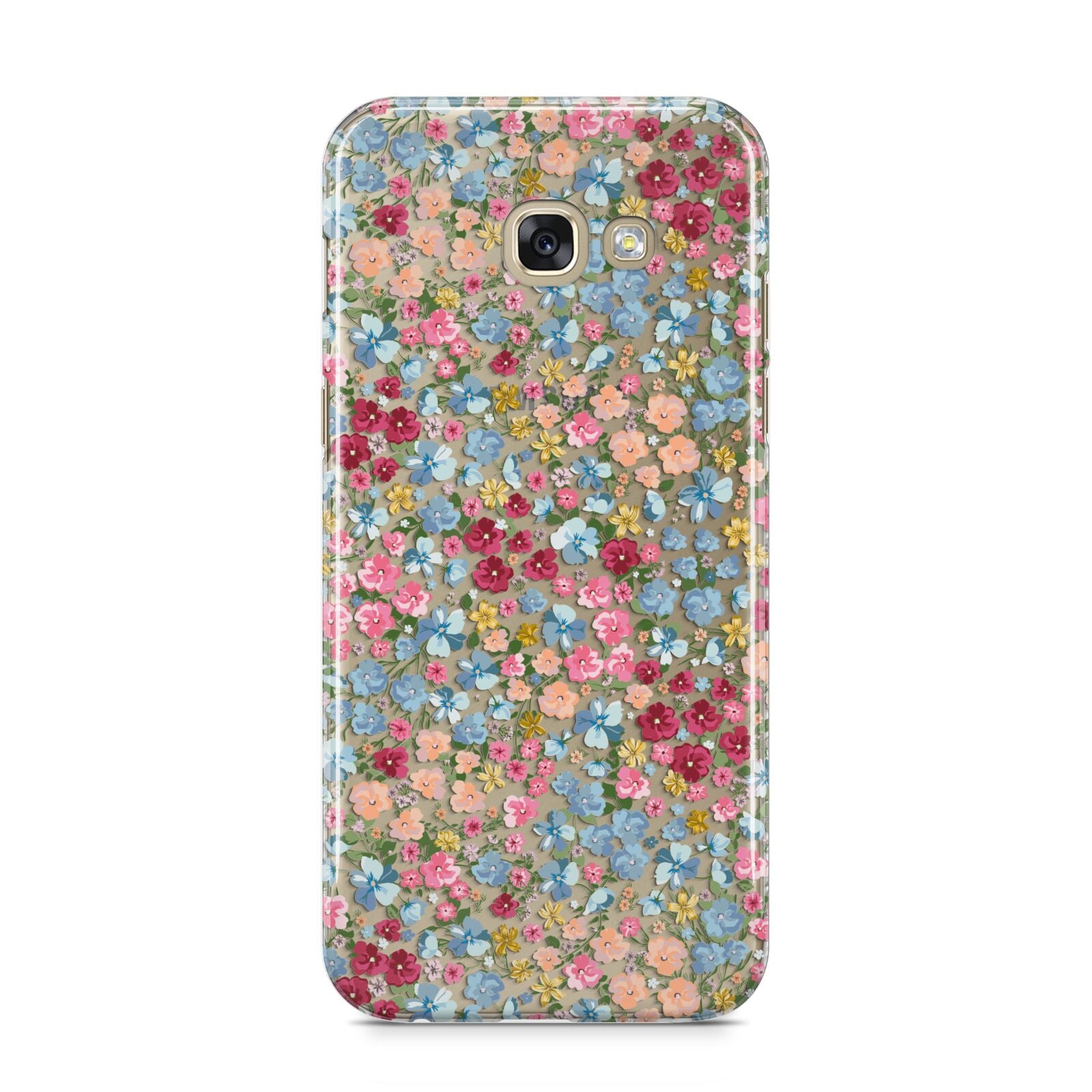 Floral Meadow Samsung Galaxy A5 2017 Case on gold phone