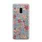Floral Meadow Samsung Galaxy S9 Plus Case on Silver phone
