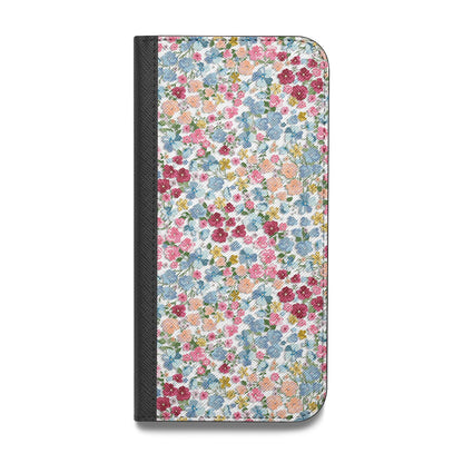 Floral Meadow Vegan Leather Flip iPhone Case