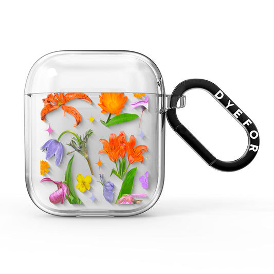Floral Mix AirPods Clear Case