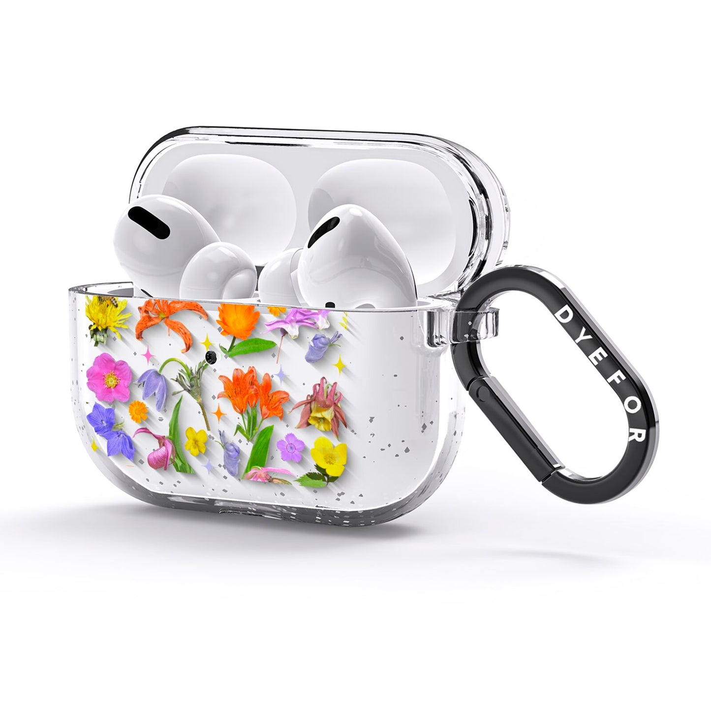 Floral Mix AirPods Glitter Case 3rd Gen Side Image