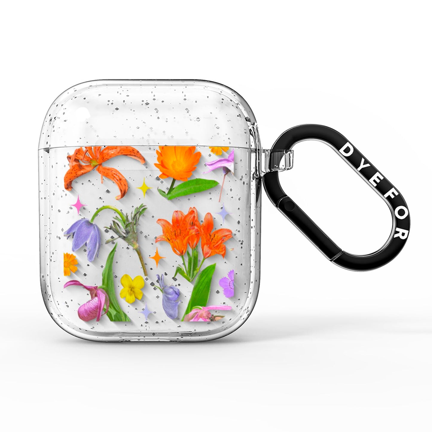 Floral Mix AirPods Glitter Case