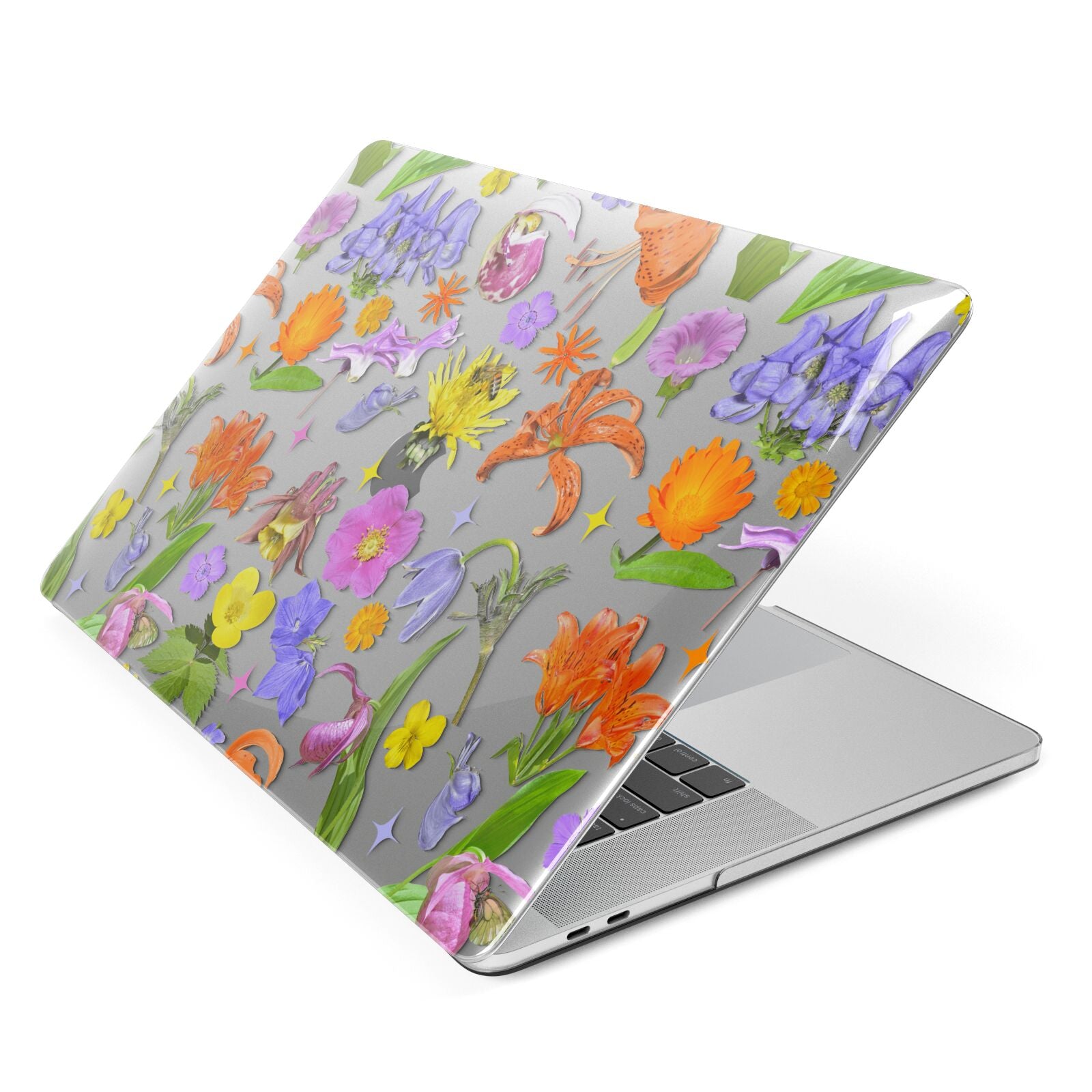 Floral Mix Apple MacBook Case Side View