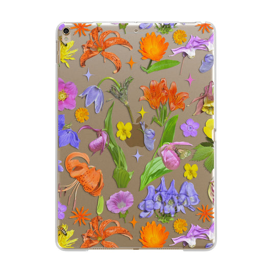 Floral Mix Apple iPad Gold Case